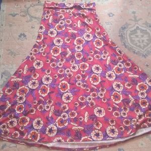 Lularoe floral maxi skirt